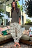 Ren Tiles of Marrakesh Shirring Cuff Pant Khaki